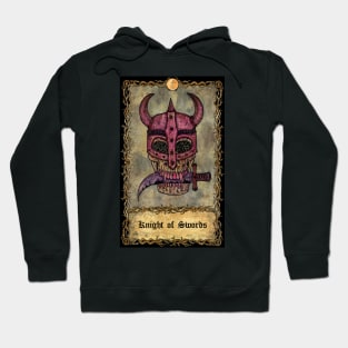 Knight Of Swords. Eternal Bones Tarot (Colorful) design. Hoodie